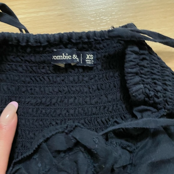 Abercrombie and Fitch Long  Navy Dress - Picture 4 of 8